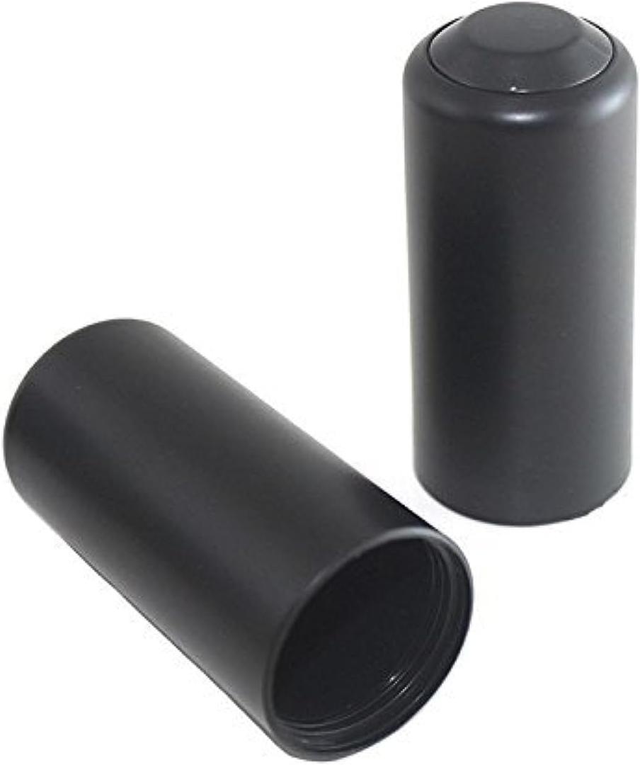 2 PCS Replacement Mic Battery Screw on Cap/Cover/Cup for Shure PGX/SLX Wireless (Black)