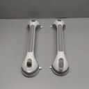 Grab Bars for Bathtubs and Showers 2 Pack Shower Handle, Heavy Duty Suction Grab Bar Bath Handrails for Seniors and Elderly, Bathroom Safety Grip No Drilling Waterproof Removable, Grey (Gray)