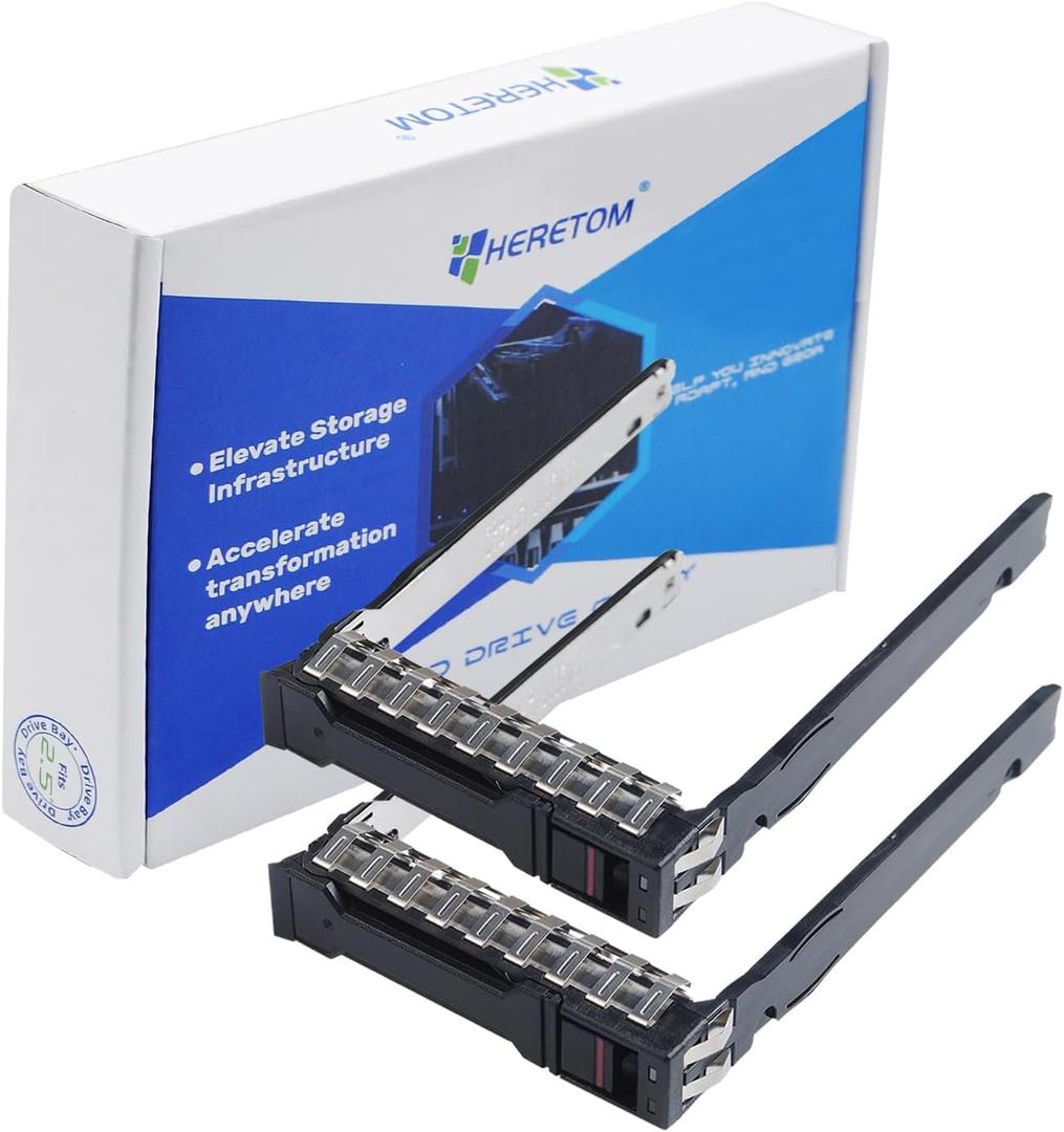 2PCS 2.5 Drive Tray Caddy P22892 P22892-002 for HP G10 Gen10 Plus V2 G11 Server DL20 DL360 DL365 DL380 DL385 DL325