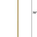 HOMEFORT Coat Rack, Freestanding Metal Coat Racks, T-Shape Clothes Hat Stand with 2 Hooks for Closet, Bedroom, Entryway, Living Room, Gold