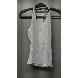 iGENJUN Workout Tops for Women Racerback Basic Tank Summer 2024 Camisole V Neck Slim Fit Ribbed Sleeveless (Medium, White)