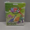 Dan&Darci Dino Models, Clay Craft Kit - Dinosaur Arts and Crafts for Kids - Birthday Gifts for Boys & Girls - Build 4 Dinos with Air Dry Magic Modeling Model Set Ages 3, 4, 5, 7, 8+ Boy or Girl