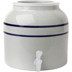 New Wave Enviro Porcelain Water Dispenser, Classic Blue Stripe