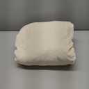 H.VERSAILTEX Rich Velvet Stretch 2 Piece Cover Chair Slipcover Sofa Cover Furniture Protector Couch Soft with Elastic Bottom Chair Couch Cover with Arms Width Up to 49 Inch(Chair, Ivory)