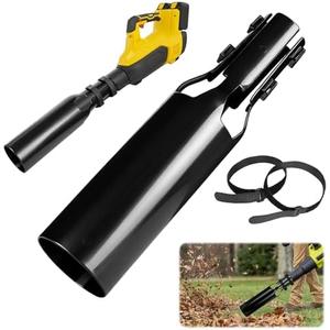 Leaf Blower Air Booster, Air Flow Booster for Blower, Turbo Nozzle Extension Boosts Universal Cordless High-Flow Airs Boost Attachment, Speed & Power for Yard, Lawn, and Driveway Cleanup (Black)