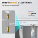 3 x BOTEMY 3 in 1 Bathroom Sink Drain Strainer,Brass Bullet Core Pop Up Sink Stopper with Removable Stainless Steel Drain Basket Hair Catcher,Sink Stopper for 1.02"-0.2" Drain Holes,2 PCS