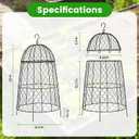 DFJFIFF Chicken Wire Plant Covers,20×12.6in Large Size Rust-Proof Plant Cages for Outdoor Plants, Flip-top Design for Easy Assembly, Rugged, Plants Protectors from Animals, 6-Pcs
