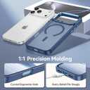 BENTOBEN Magnetic for iPhone 17 Pro Max Case 2025, [Compatible with MagSafe] Translucent Matte Slim Shockproof Anti-Slip Anti-Yellow Women Men Protective Phone Case for iPhone 17 Pro Max 6.9",Blue