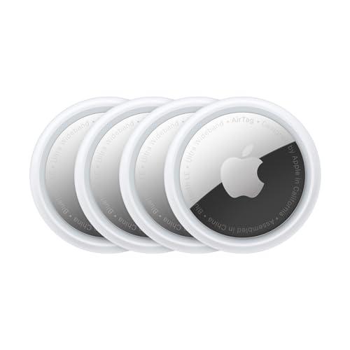Apple AirTag (1st Generation) - 4 Pack, Keep Track of and Find Your Keys, Wallet, Luggage, Backpack, and More, Simple One-Tap Set up with iPhone or iPad, Bluetooth