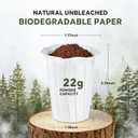 Disposable Paper Coffee Filters K Cup Paper Filters Compatible with Keurig Single Brewer Reusable Cups,K-Cup Coffee Pods,for Most Keurig Single Serve Filter Brands Coffee Pods (White 100 Count, Large)