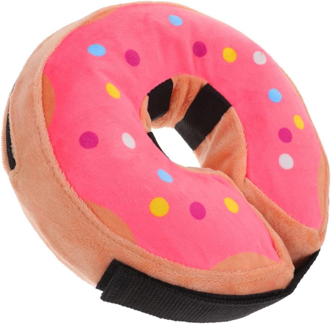 HANABASS Pet Recovery Cone Inflatable Dog Donut Collar Soft Comfortable Cats Puppies Adjustable for Sizes