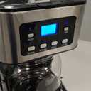 Taylor Swoden 12-Cup Programmable Coffee Maker, Regular & Strong Brew Drip Coffee Machine for Home and Office, Glass Carafe, Pause & Serve, Auto Shut Off, Black & Stainless Steel