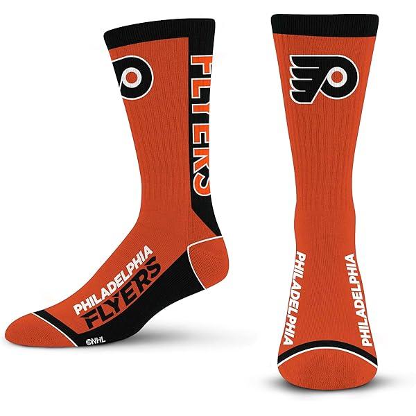 For Bare Feet NHL Unisex Kids Nhl Mvp Crew Sock Youth 2 Pack