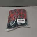 CIYCUIT Toddler Girl Christmas Dress Baby Plaid Dress with Bow Holiday Outfit (6-12 Months, A1 Red Green)