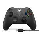 Xbox Core Wireless Gaming Controller + USB-C Cable  Carbon Black Series X|S, One, Windows PC, Android, and iOS