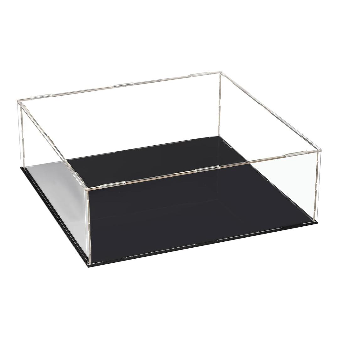 uxcell Acrylic Clear Display Case Box Dustproof Protection Showcase Cube Collectibles Show Box 9.8x9.8x3.9inch
