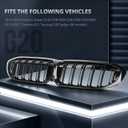 Joyzeal Double Slat Kidney Grille for 2019-2022 BMW G20 G21 Sedan