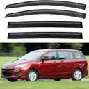 Window Visors Rain Guards Shield for 2006-2015 Mazda 5, Out-Channel Window Vent Wind Deflectors Visors Shades for 06-15 Mazda 5