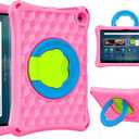 10 in Tablet case for Kids.(2023/2021 Release).Light Weight Anti Slip Shockproof Kids Friendly Case.Incompatible with iPad Samsung TCL 10in Tablet.(Pink)