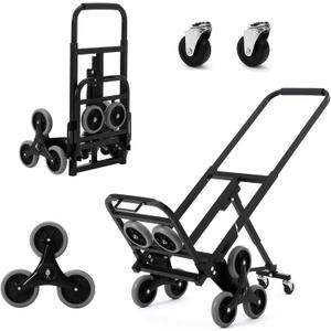 330 LBS Stair Climbing Dolly for Stairs, 10-Wheel Climber Hand Truck Dolly