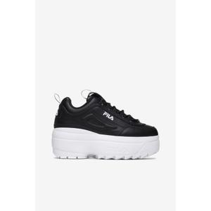 Fila Women's Disruptor Ii Wedge Sneaker, Black/White/White, Size 8