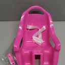 Doll Bicycle Seat with Stickers Decals Bike Attachment Accessory, Multiple Colors (pink)