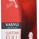 Vasyli Custom Full Length Insoles, Red, X-Large, Heel Grid Reduces Slippage, Firm Density, Biomechanical Control, Fast & Effective Pain Relief, Treats Pronation, Built-In Rearfoot Varus Angle