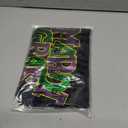 Carnival Shirts for Women Fat Tuesday V Neck Shirt New Orleans Carnival Sequins Short Sleeve Tee Tops Black L