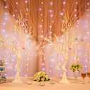 Sziqiqi White Artificial Trees for Wedding Party Decoration Fake Tree Indoor for Home Decor Centerpiece Table Decorations Christmas Halloween 3.4ft Tall