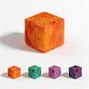 1 Pack Fidget Toys Squishy Stress Cube, Stress Balls for Kids Adults Squishies Stress Relief, Ice Sugar Sensory Toys for Kids with Autism, Fidgets for Classroom Prize Toys(Orange,1 Pack)
