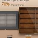 NEWLOOP 10/20/30 Wooden Pattern Sunglass Organizer Multiple Pairs of Eyeglass Ultra-thin Frame Storage Box for Women Men