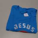 Jesus is My Superhero Fun Christian Religious T-Shirt Small (Sapphire Blue, S)