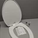 Bemis 7300SLEC Slow Close Toilet Seat, Easy Clean Hinges and Durable Plastic Seat, Made in USA, Elongated, White