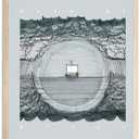LQOZTBX Jesus Wall Art Hush Be Still Canvas Poster Jesus Boat Print Redemption Art Aesthetics Paintings Bible Sketches Wall Decor for Living Room Bedroom Unframed