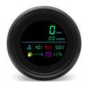 6-in-1 Digital Gauge: Tachometer (0-19999 RPM), Hour Meter, Water Temp (/), Fuel Level, Oil Press (PSI/BAR), Voltage (0-99.9V) - 85mm AUTO Boat Gauge for 12V/24V Car Truck