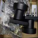 Mega Handles SUANA Entrance Combo, Door Knob and Cylinder Deadbolt and Key Combo, Heavy Duty Locking Door Knobs for Left or Right-Handed Doors  Matte Black (1 Pack)