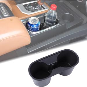 Aunginsy Center Console Cup Holder Protector Compatible with Toyota Tundra 2014-2021 Central Control Gear Shifter Drink Cup Holder Organizer Tray Storage Box TPE Non-Slip Insert Coaster Accessories