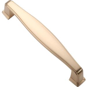 Alzassbg 10 Pack Brushed Brass Cabinet Pulls, 3-3/4 Inch(96mm) Hole Centers Cabinet Handles Kitchen Hardware for Cabinets and Drawer AL3073BB