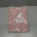 TOUSYEA Sleep Shirts for Women Button Down Shirts Long Sleeve Sleepwear Swimsuit Cover Ups Soft Pajama Tops (Pink, XXL)