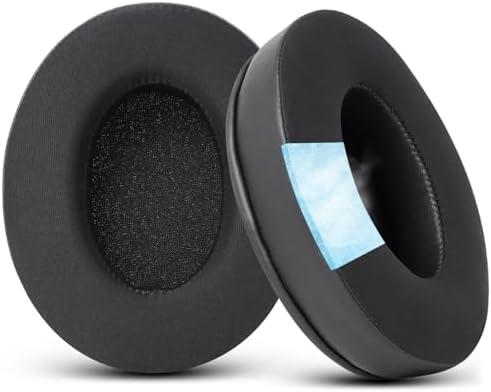 GVOEARS Cooling Gel Replacement Ear Pads for HyperX Cloud 1/2/3/Pro/Core/Alpha/Alpha S/Alpha Pro/Flight/Flight S/Stinger/Stinger S, CloudX Stinger Headset and More, Breathable Ice Silk Fabric - Black