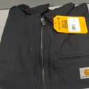 Carhartt Men's Iconic J01 Duck Detroit Jacket (Black, L)