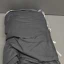 YnM Exclusive Cotton Duvet Cover for Weighted Blankets with 16 Strings (Dark Grey, 88"x104")