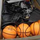 Arcade Basketball Sport,Foldable Indoor Dual Basketball LED Scoring System with Sound Effects,Dual Shoot Sport for Home, Rec Room.Fun for All Players Black