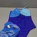 NECIOUS Girls Swimsuit One Piece Girl Bathing Suits Color Block Cutout Teen Girls' Swimwear with Cover Up Skirt Size 14,16Y