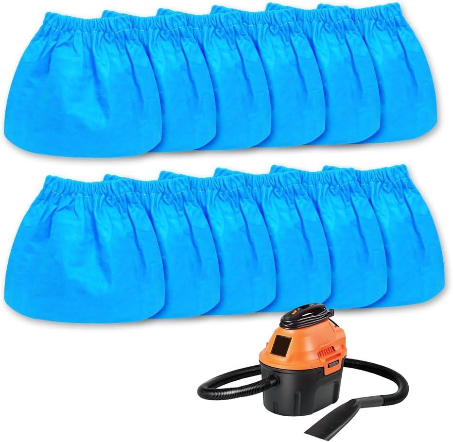 12 Pack VRC2 Cloth Filter Compatible with Vacmaster 1.5 to 3.2 Gallon Wet/Dry VacuumsFit for Armor All AA155 AA256 AA255 2.5 Gallon Shop VAC Microlined