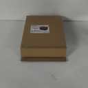 LINMAGCO Ottoman Storage Ottoman with Storage Small Foot Rest Stool Under Desk Stool Short Folding Footrest Linen Cloth Brown 16X12X12IN