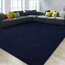 Gifeas Large Ultra Soft Modern Area Rugs for Living Room Bedroom, 7x10 Feet Navy Blue Thickened Memory Foam Indoor Solid Minimalist Carpets, Non-Slip Comfy Rug for Boys Girls Nursery Room Home Decor