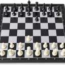Travel Chess Set Magnetic Portable Folding Chess Board - Small Mini Chess Set - (Small / 7.6 Inch)