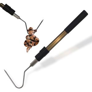 41.6" Snake Hook Reptile Catcher Stick Tongs Rattlesnakes Grabber Pick-up Handling Tool Kit for Catching Controlling or Moving Python Copperhead
