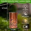 Colorful Solar Lanterns Outdoor Waterproof, Garden Decor LED Butterfly Solar Lights Gifts for Women Mom Sister Grandma, Metal Hanging Lantern for Outside Table Tree Garden Patio Yard Lawn Porch Decor